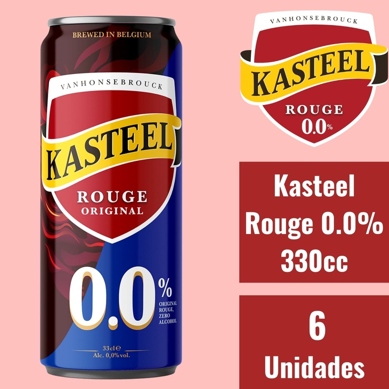 Kasteel Rouge 0.0% Pack 6 Unidades 330cc