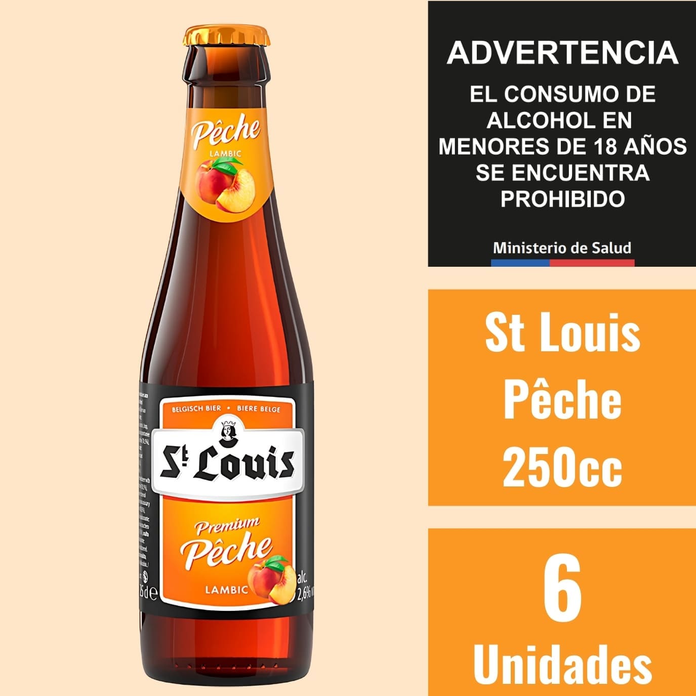 St. Louis Pêche 250cc - Caja 6 Unidades