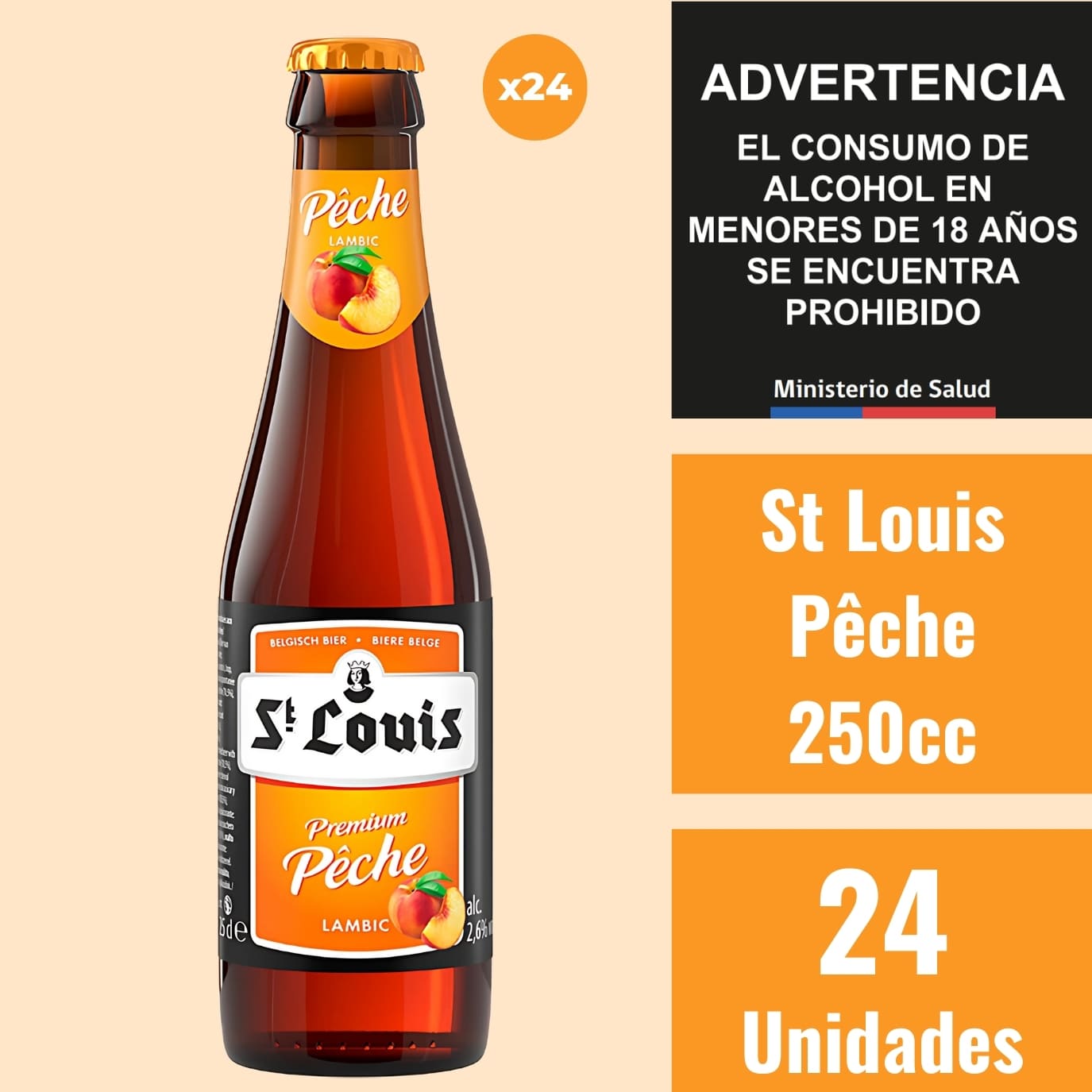 St. Louis Pêche 250cc - Caja 24 Unidades